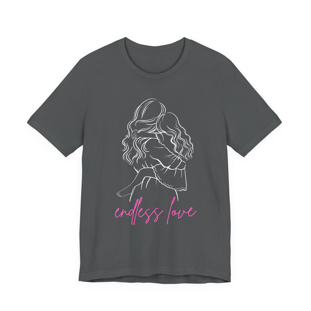 Endless Love Graphic Tee — Minimal Pink Script Mother & Daughter Romantic Shirt