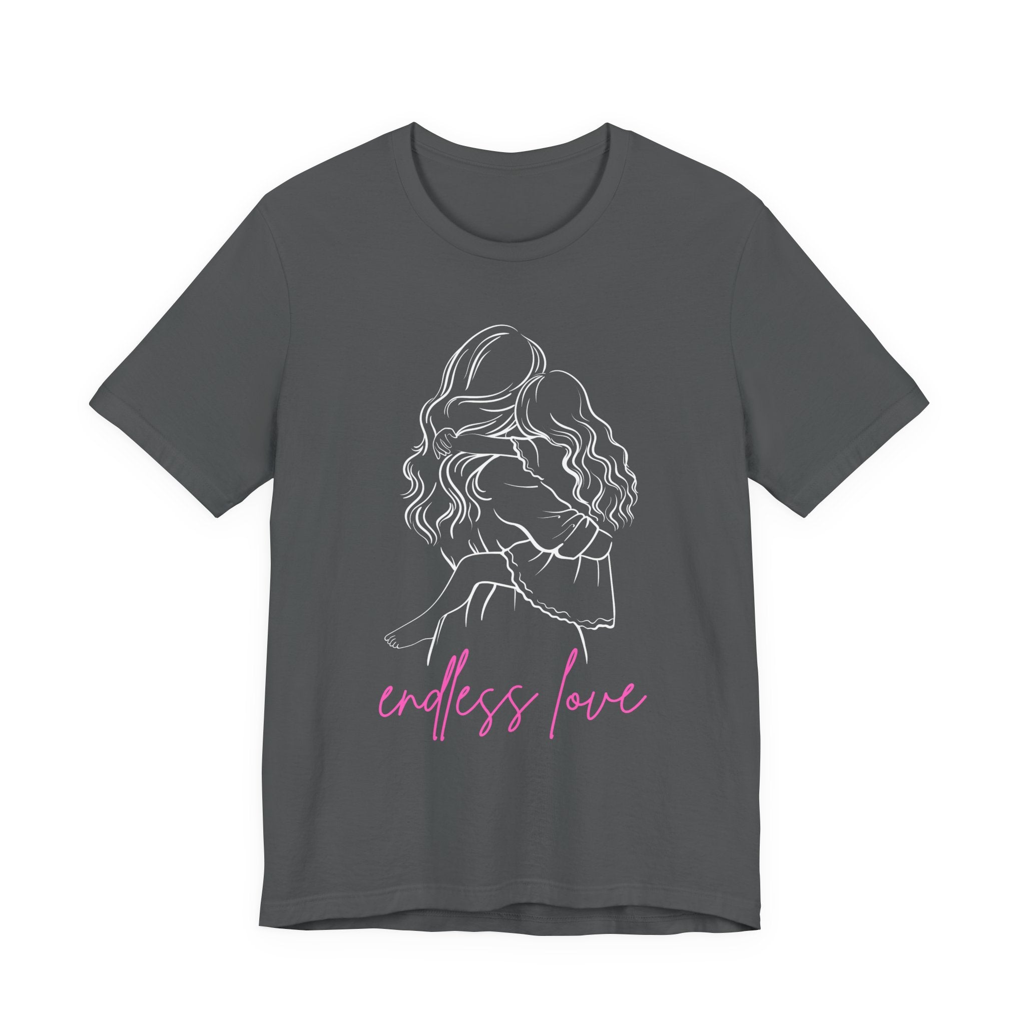 Endless Love Graphic Tee — Minimal Pink Script Mother & Daughter Romantic Shirt