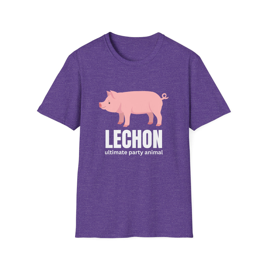 Lechon Pig T-Shirt — “Lechon: ultimate party animal” Funny Filipino Roast Pork Tee