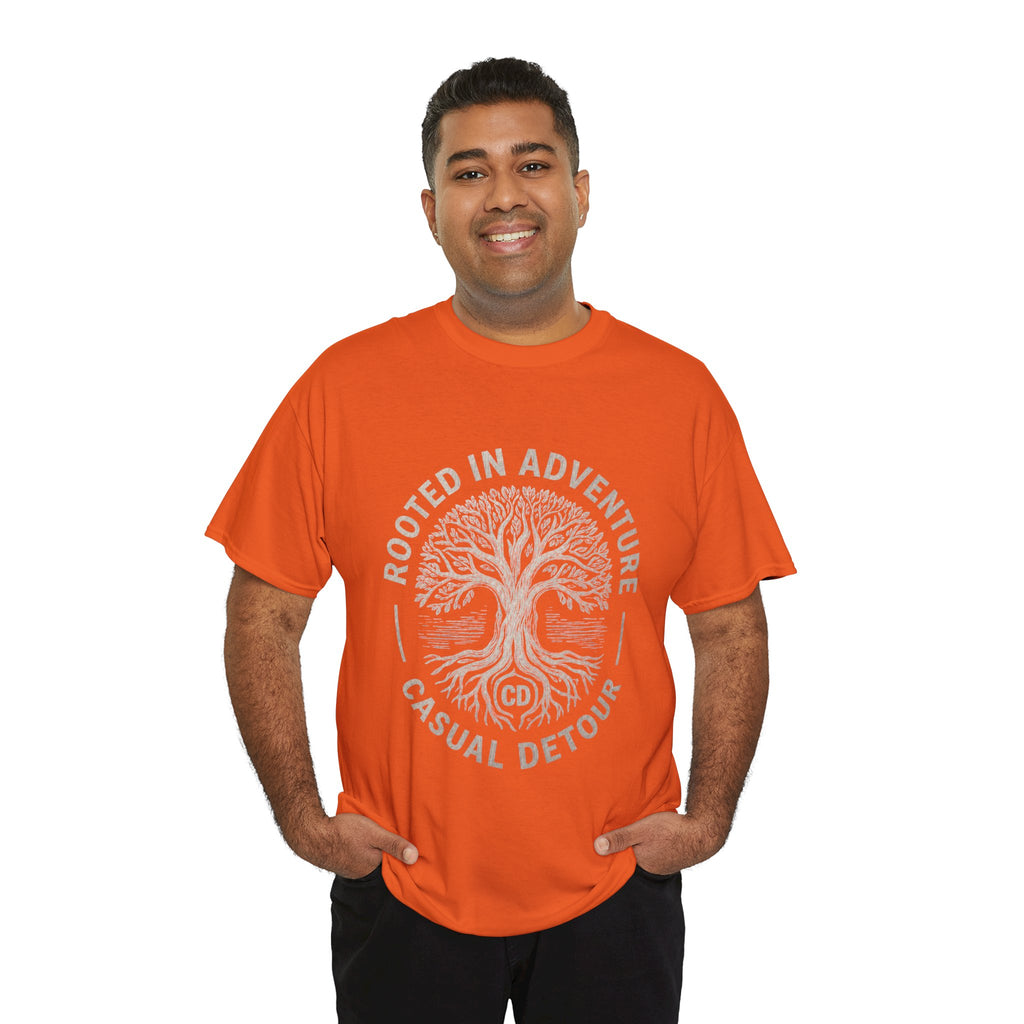 Adventure Tree T‑Shirt — "Rooted in Adventure, Casual Detour" Outdoor Graphic Tee