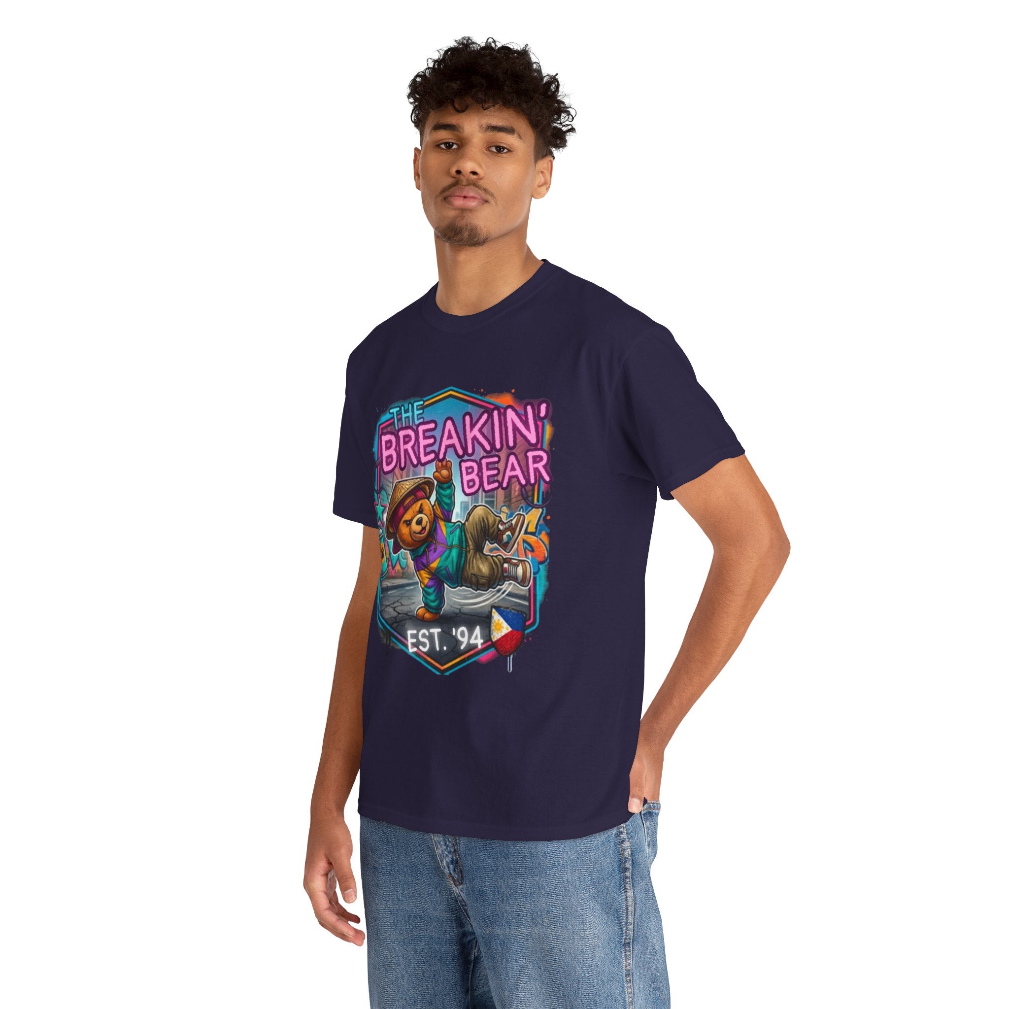 Breakin' Bear Graphic Tee — 'The Breakin' Bear' Est. '94 Retro Streetwear Filipino