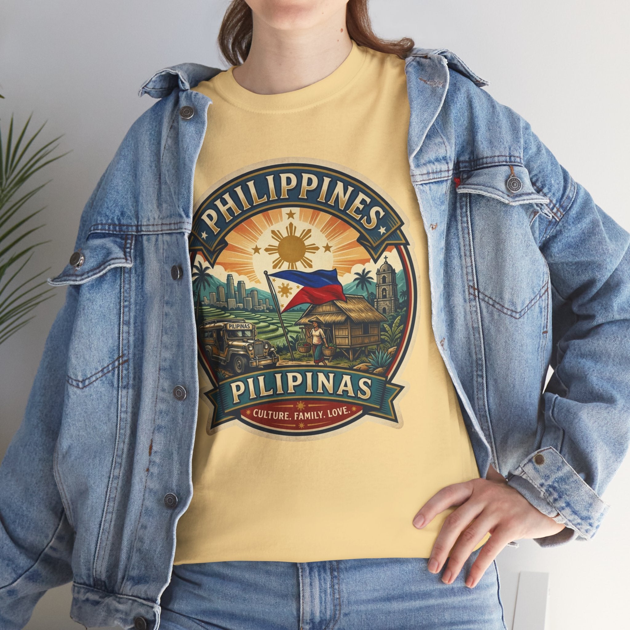 Philippines Vintage Badge T-Shirt – Filipino Pride Travel Tee
