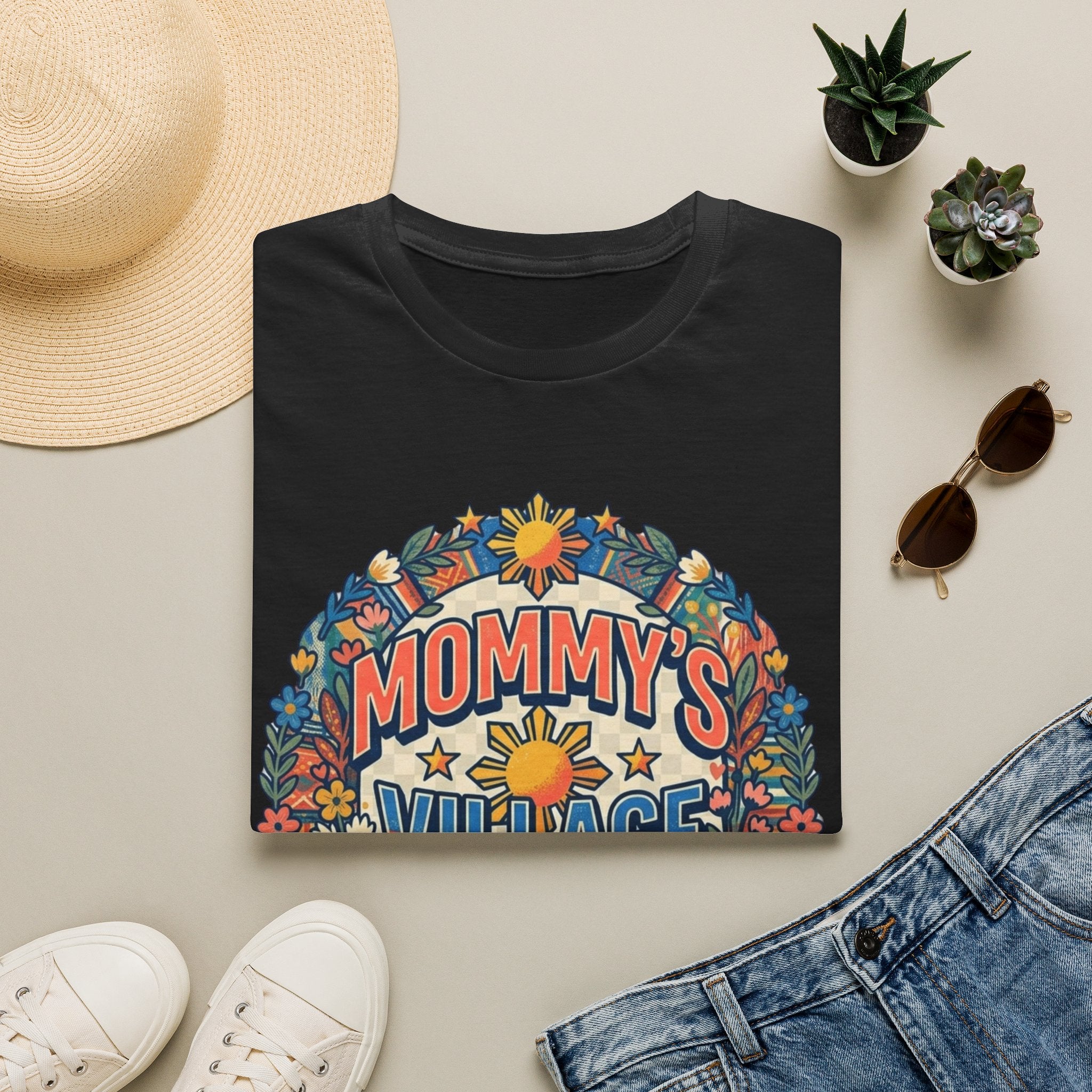 Mommy's Village T-Shirt — Philippines Sun Floral Mommy's Village Tee