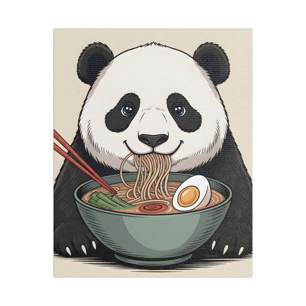 Panda Ramen Canvas Print