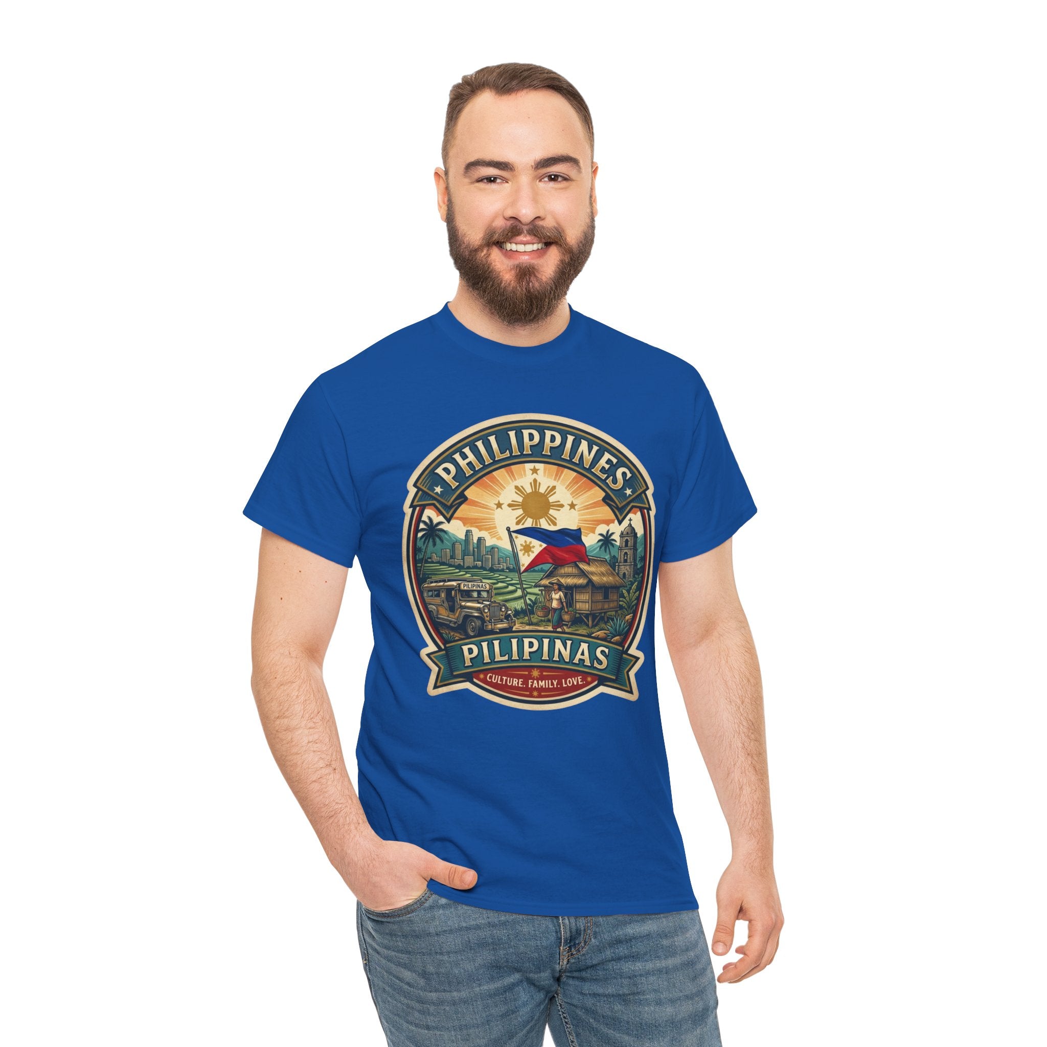 Philippines Vintage Badge T-Shirt – Filipino Pride Travel Tee