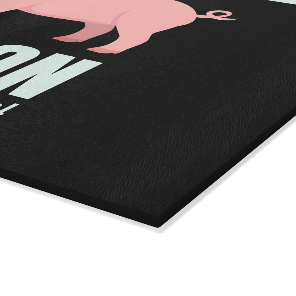 Glass Cutting Board — "Lechon: Ultimate Party Design