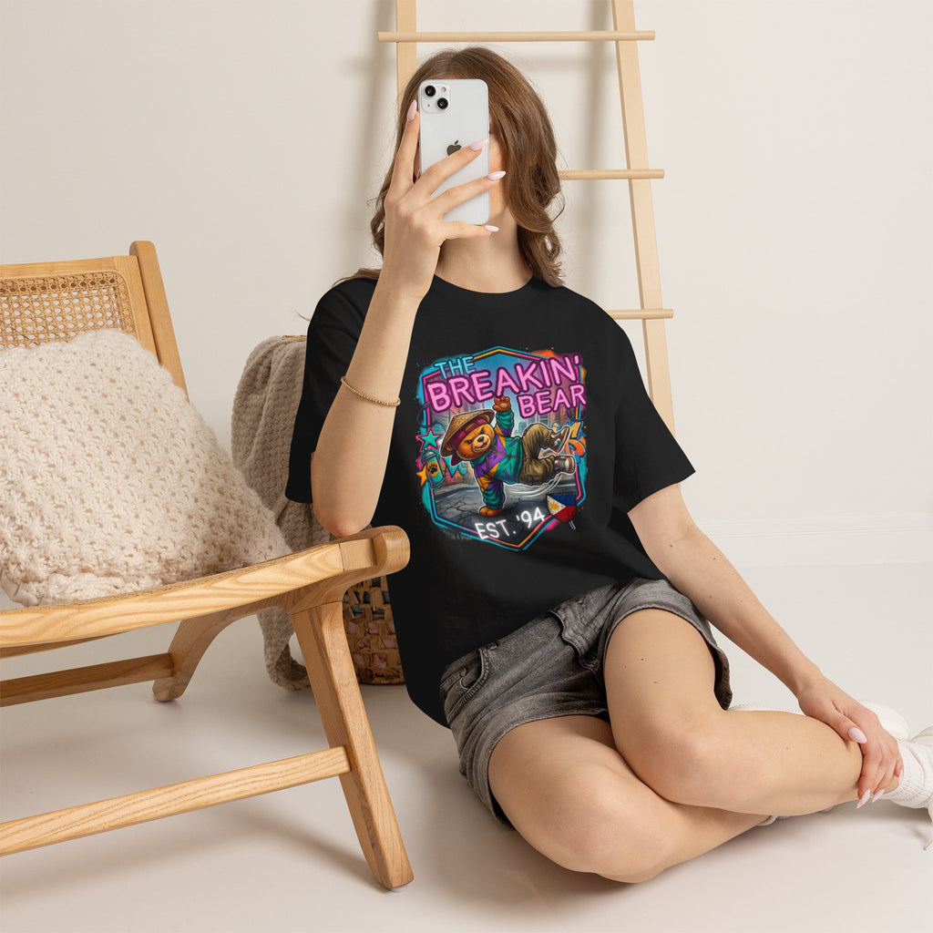 Breakin' Bear Graphic Tee — 'The Breakin' Bear' Est. '94 Retro Streetwear Filipino
