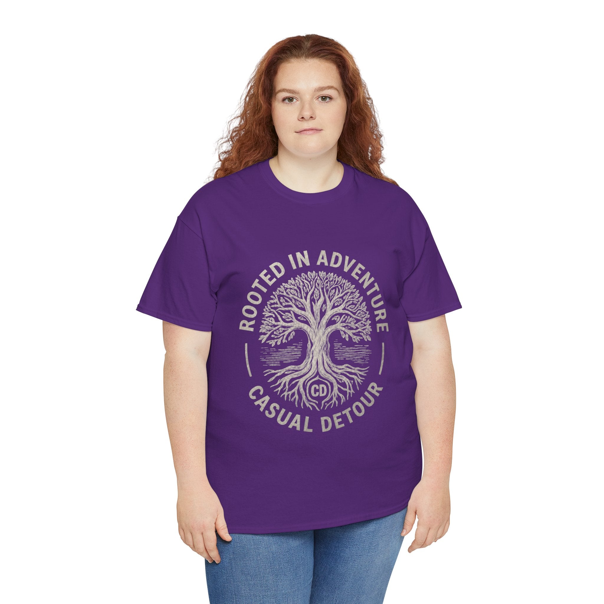Adventure Tree T‑Shirt — "Rooted in Adventure, Casual Detour" Outdoor Graphic Tee