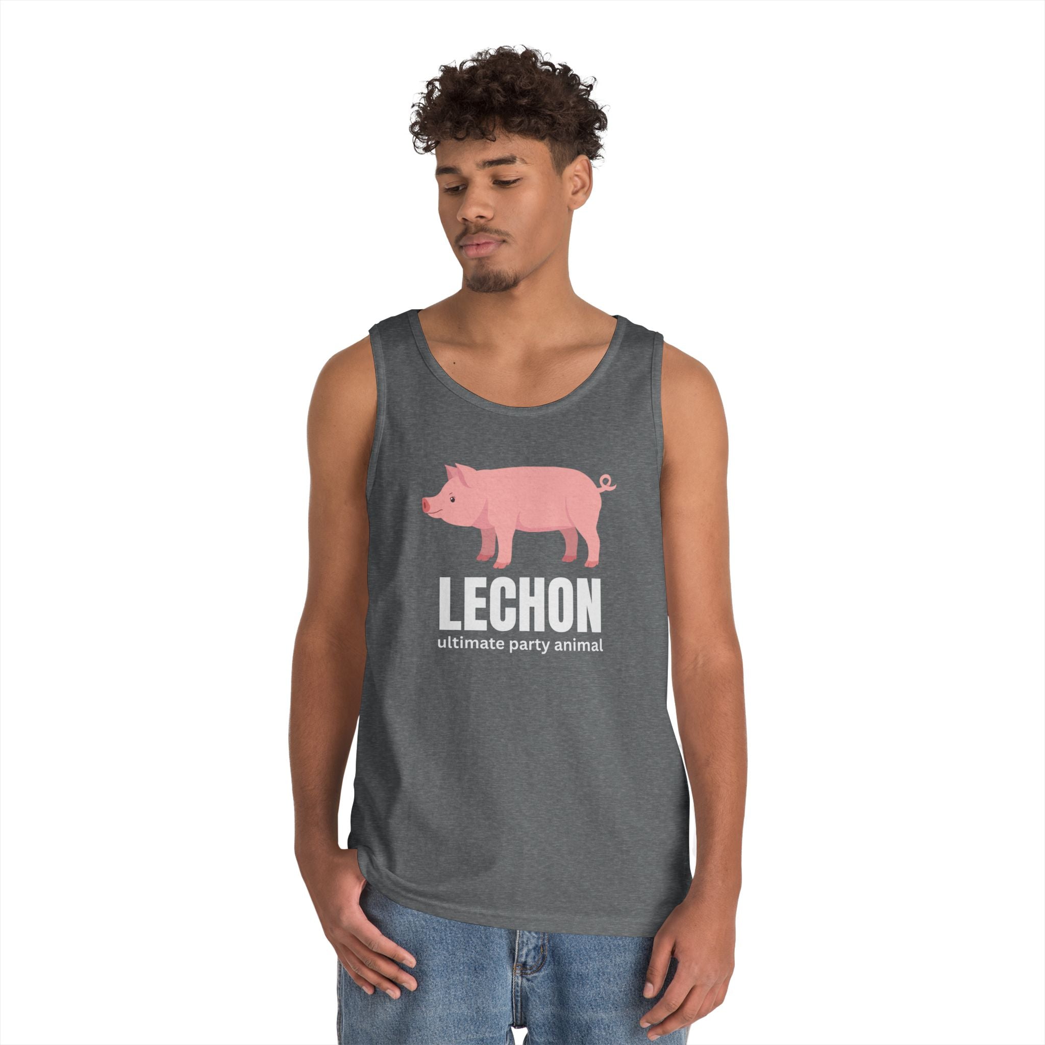 Lechon "Ultimate Party Animal" Tank Top — Funny Filipino Pig Roast Tee