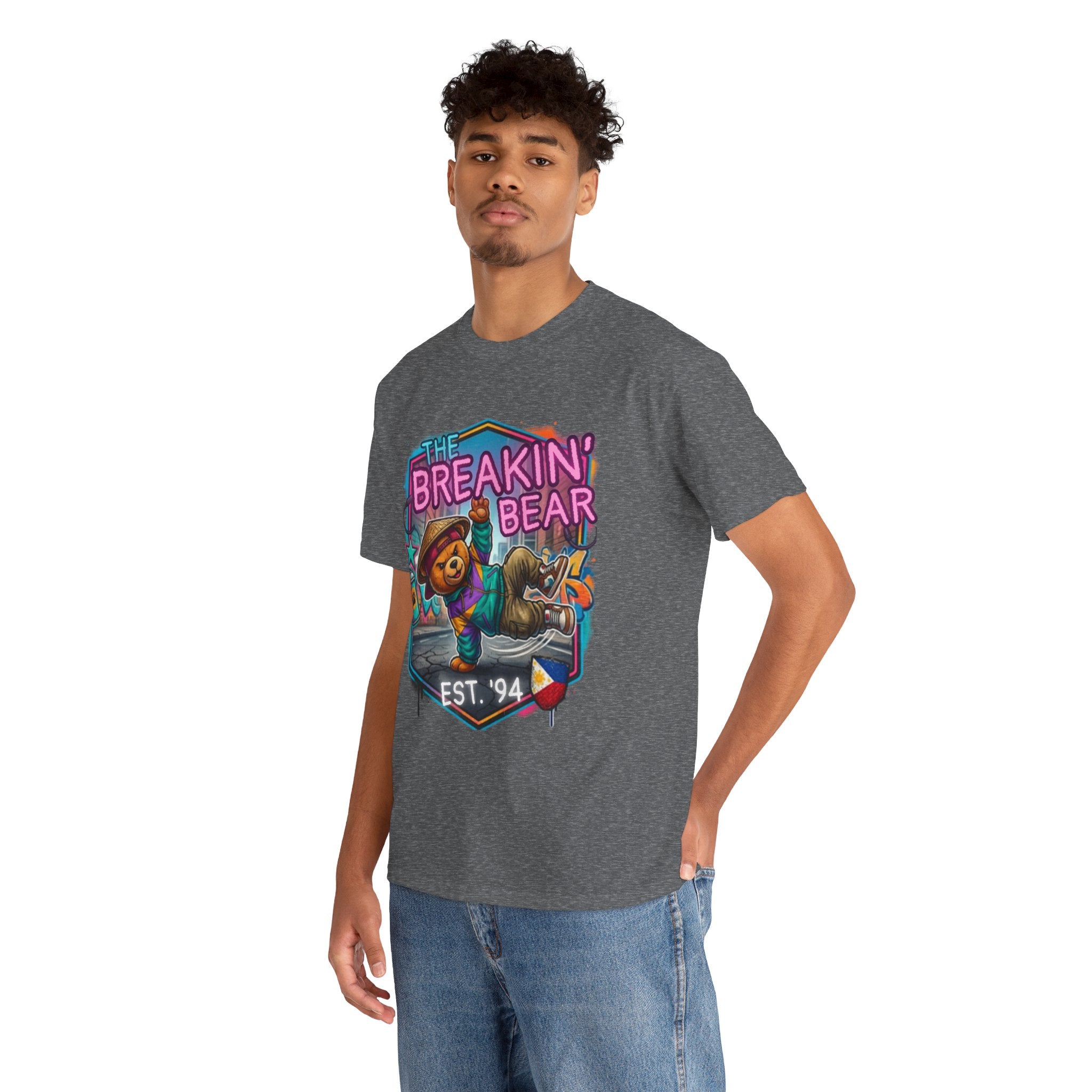 Breakin' Bear Graphic Tee — 'The Breakin' Bear' Est. '94 Retro Streetwear Filipino