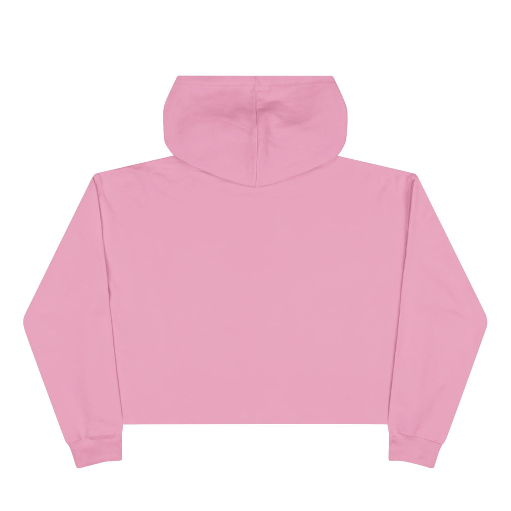 Cropped Hoodie — Sunburst Floral Graphic (Yellow Hibiscus)