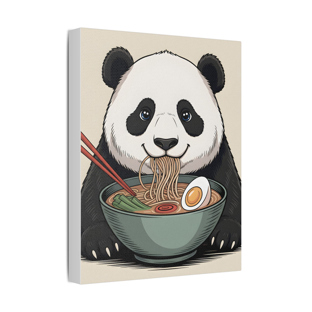 Panda Ramen Canvas Print