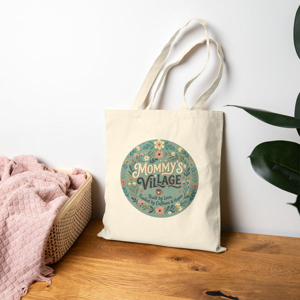 Mommy's Village Floral Tote Bag