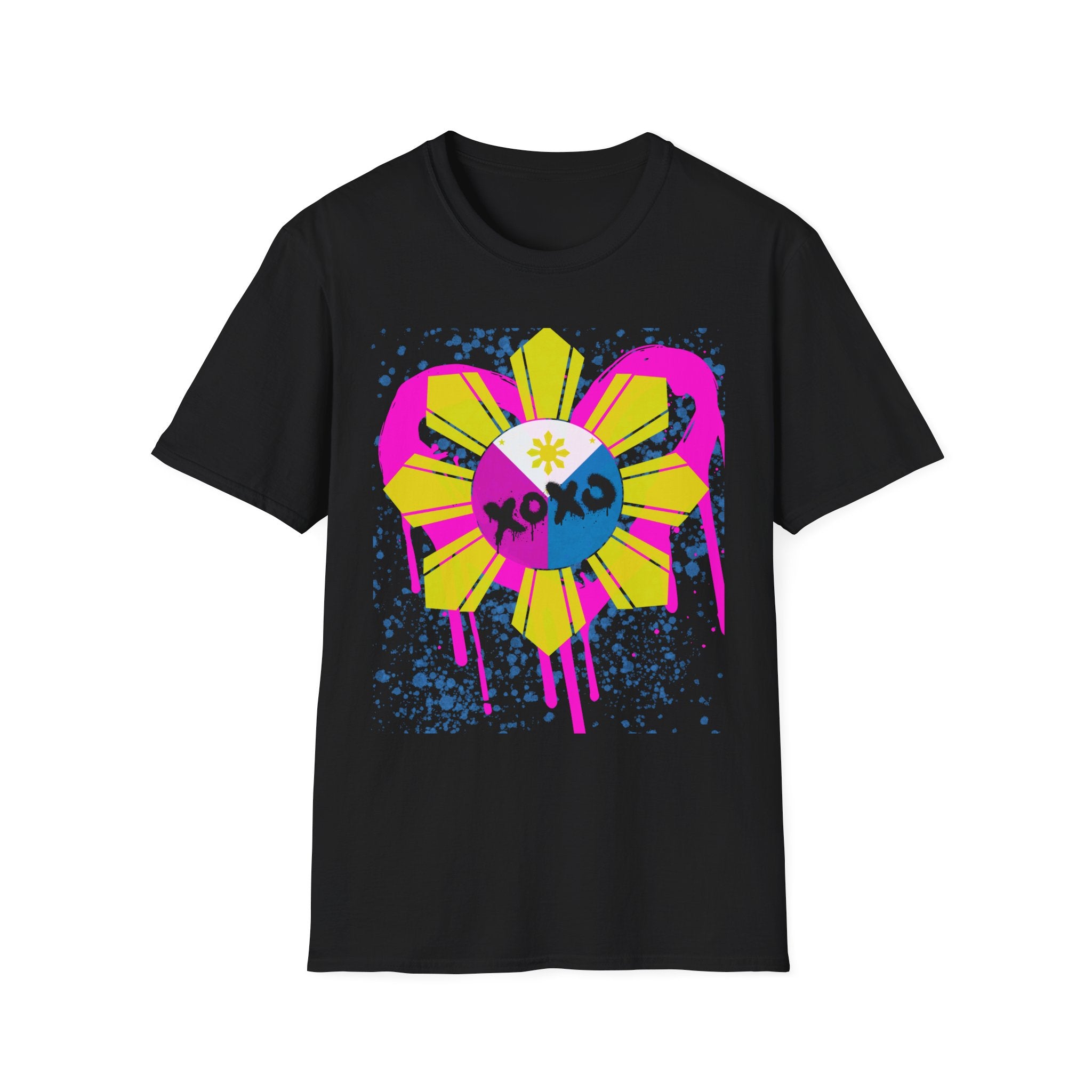 Pinay power Flower Graffiti T-Shirt bloom Tee