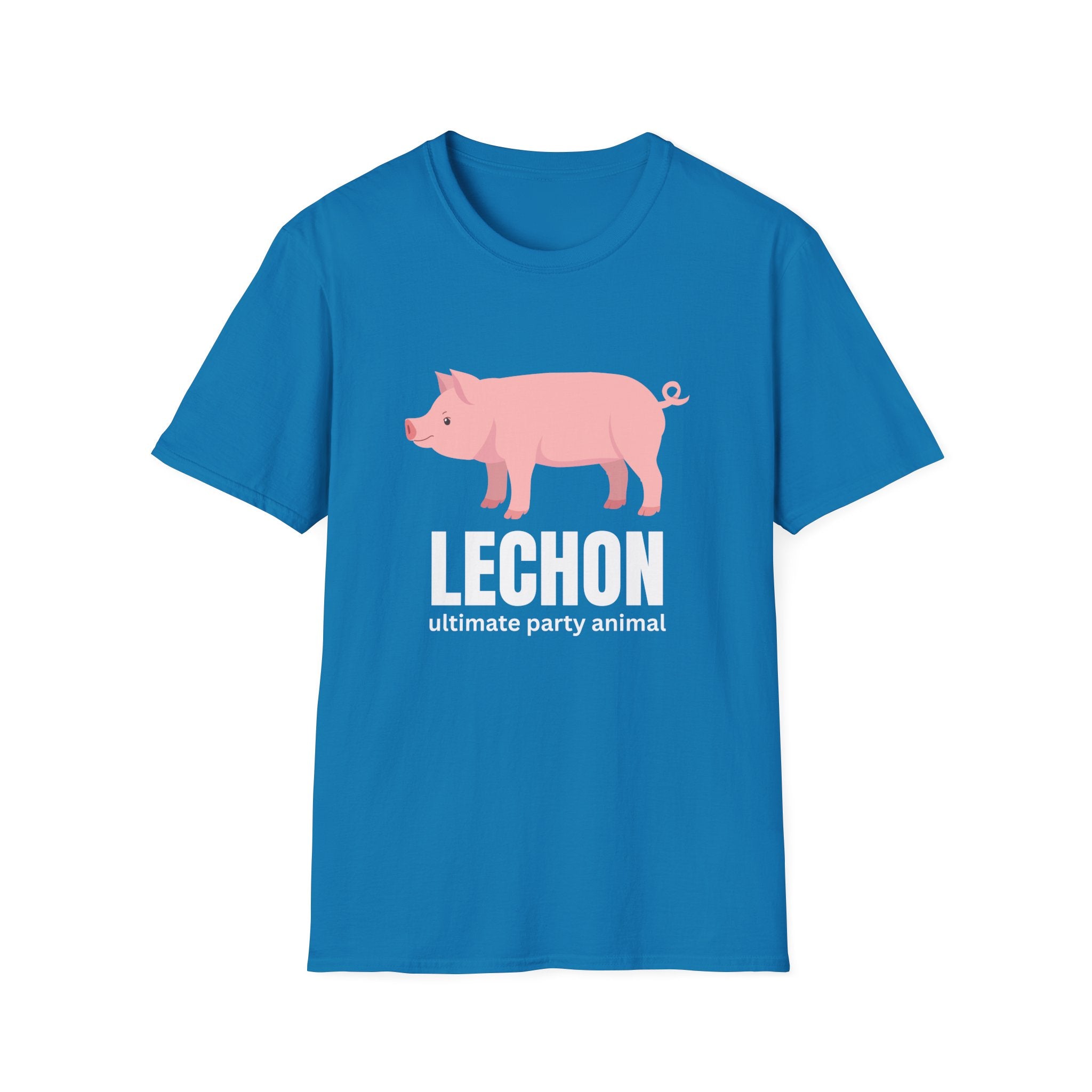 Lechon Pig T-Shirt — “Lechon: ultimate party animal” Funny Filipino Roast Pork Tee