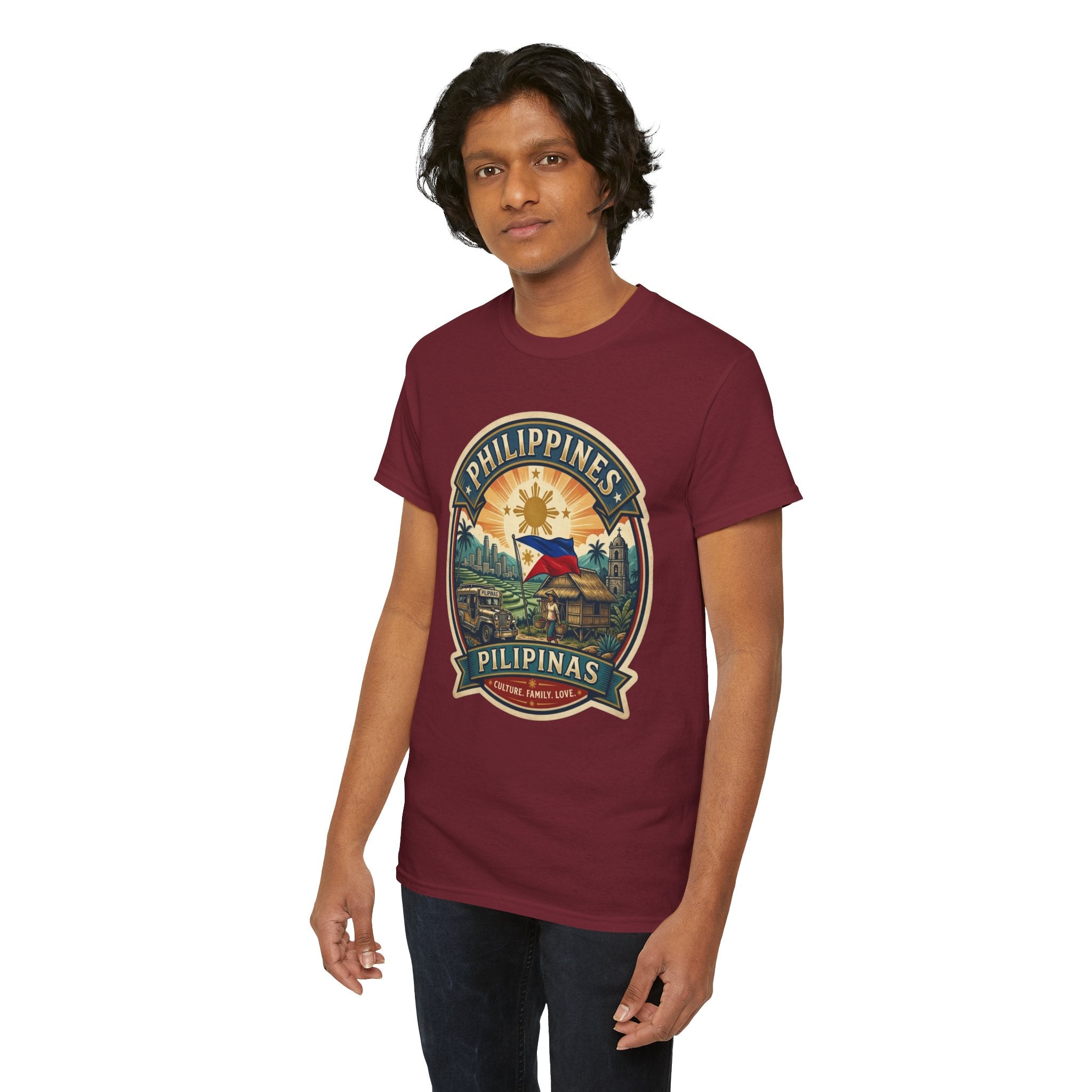 Philippines Vintage Badge T-Shirt – Filipino Pride Travel Tee