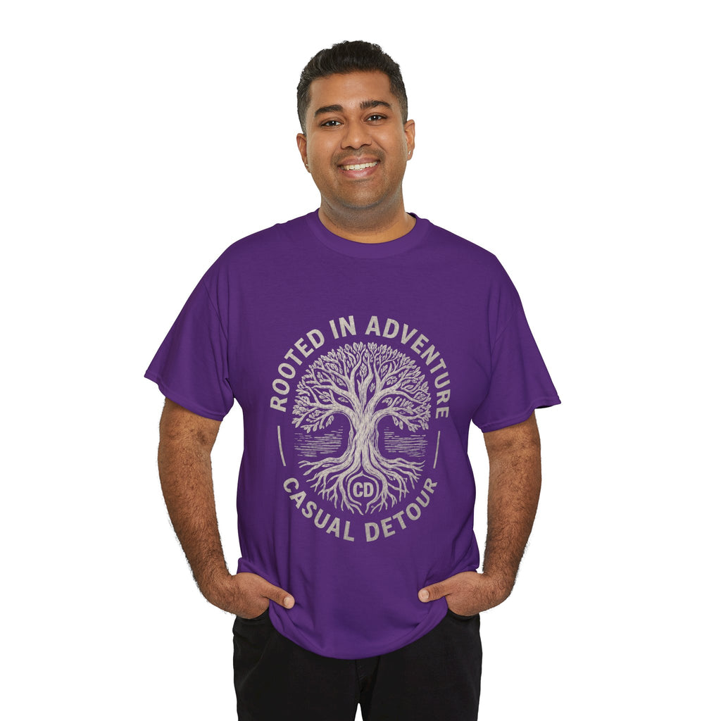 Adventure Tree T‑Shirt — "Rooted in Adventure, Casual Detour" Outdoor Graphic Tee