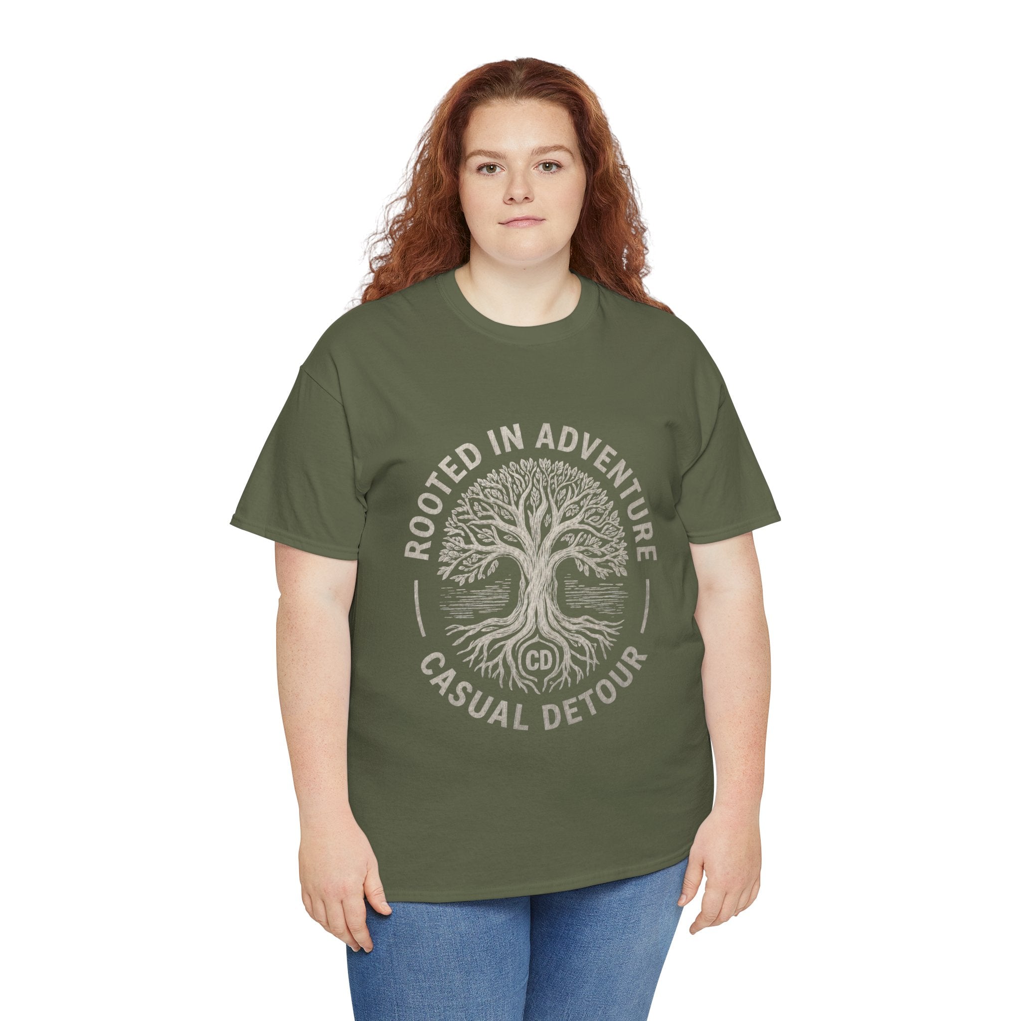 Adventure Tree T‑Shirt — "Rooted in Adventure, Casual Detour" Outdoor Graphic Tee