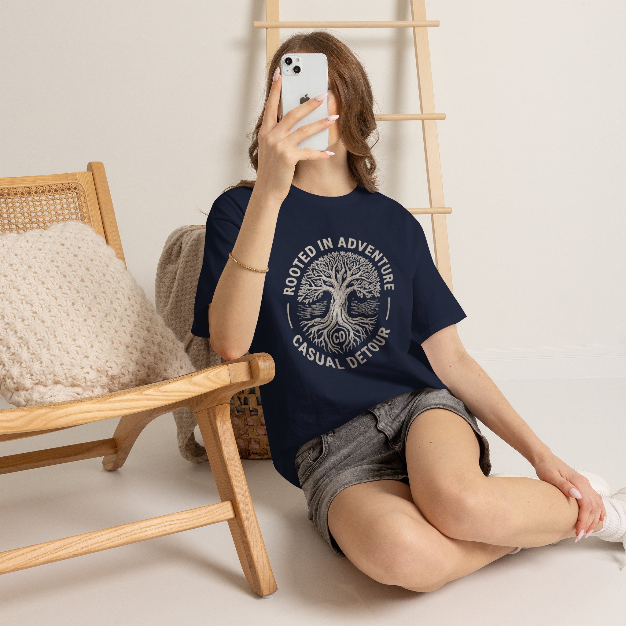 Adventure Tree T‑Shirt — "Rooted in Adventure, Casual Detour" Outdoor Graphic Tee