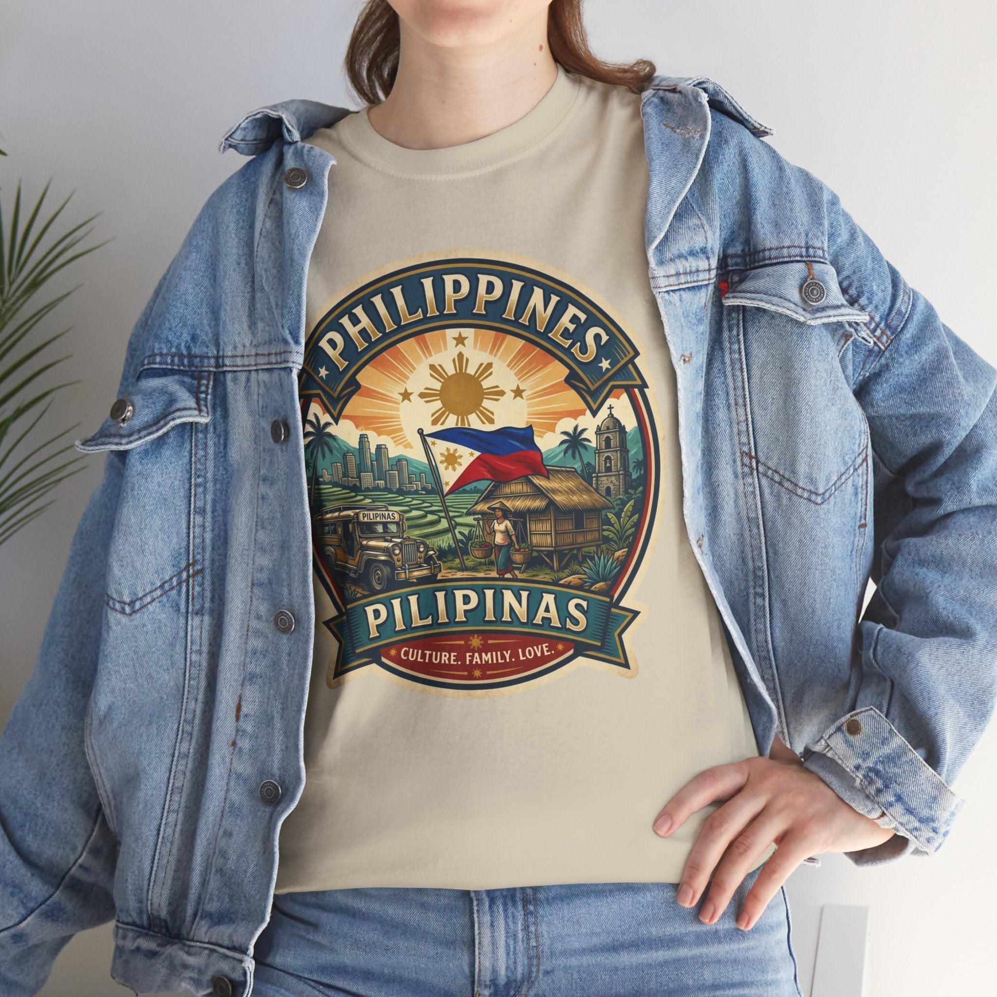 Philippines Vintage Badge T-Shirt – Filipino Pride Travel Tee