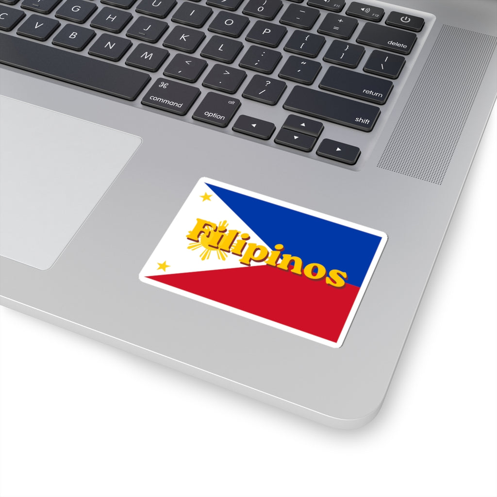 Filipinos Flag Sticker — Filipino, Phillipines, ,  Pride Kiss-Cut Decal