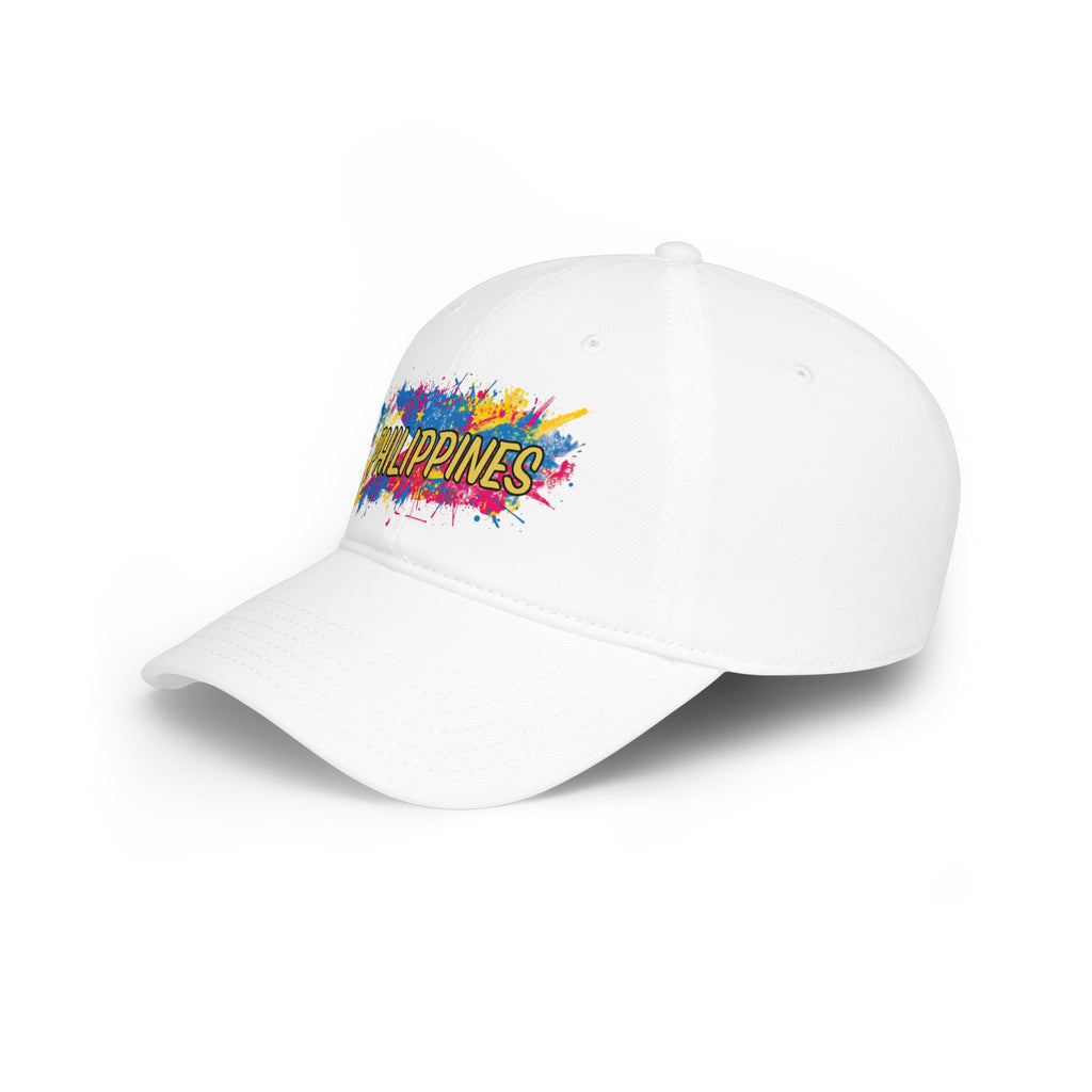 Philippines Paint Splash Baseball Cap — Colorful Filipino Pride Hat