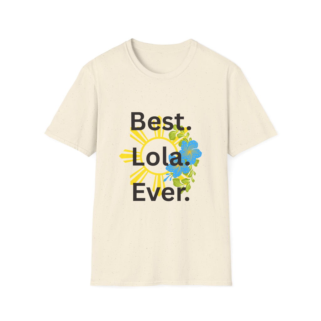 Baby boy pregnancy announcement for the Best Lola Ever T-Shirt — Floral Sun Graphic Tee for Grandma/Mother’s Day