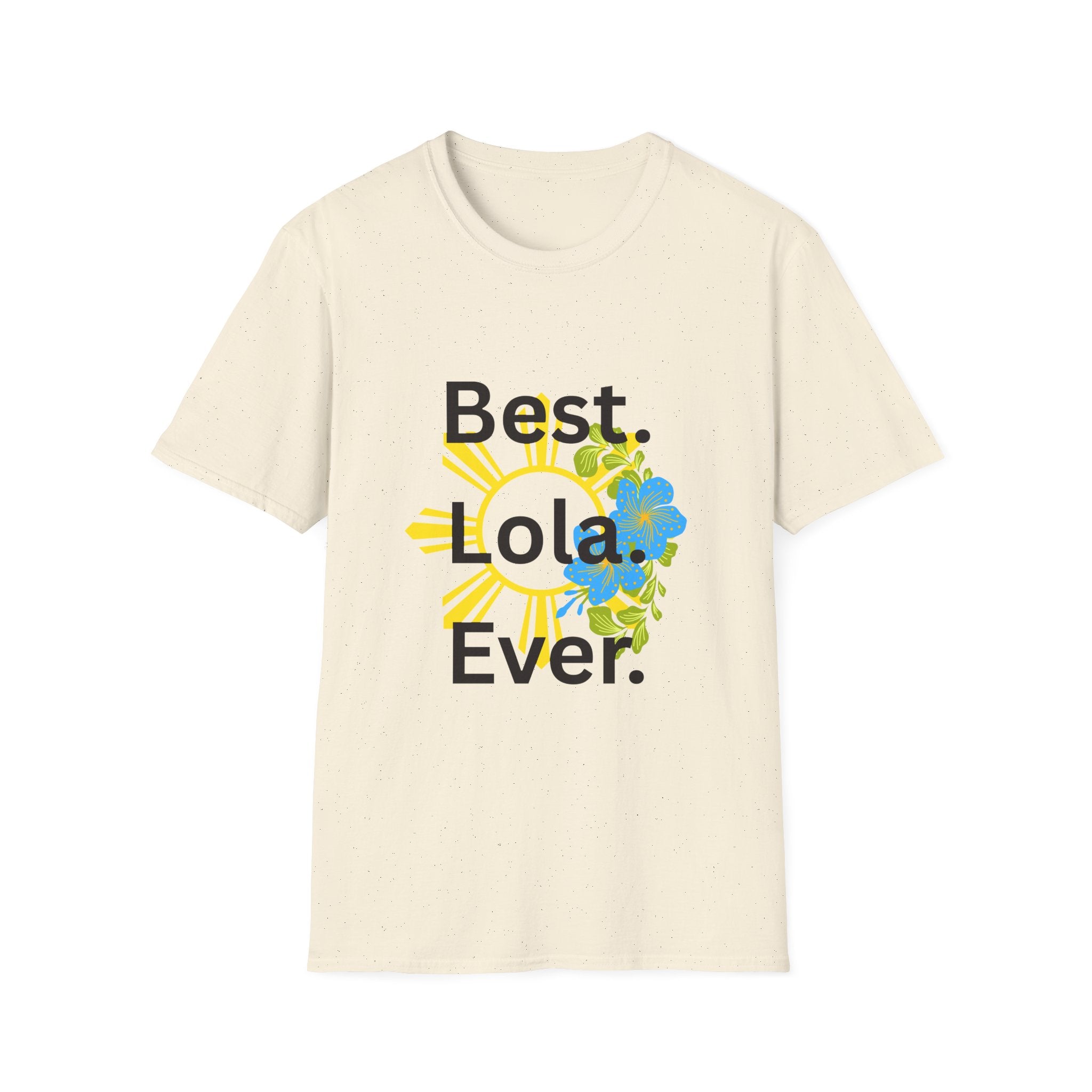 Baby boy pregnancy announcement for the Best Lola Ever T-Shirt — Floral Sun Graphic Tee for Grandma/Mother’s Day