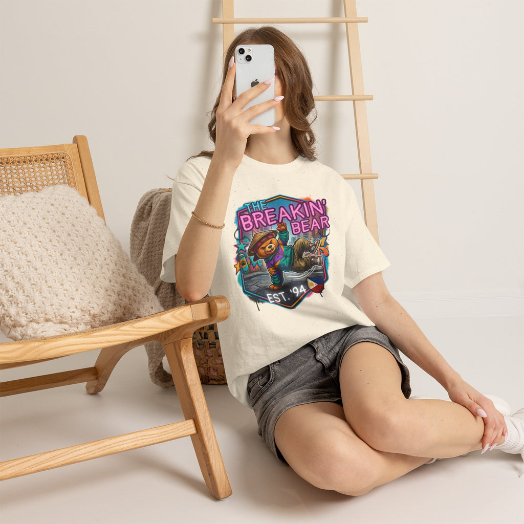Breakin' Bear Graphic Tee — 'The Breakin' Bear' Est. '94 Retro Streetwear Filipino