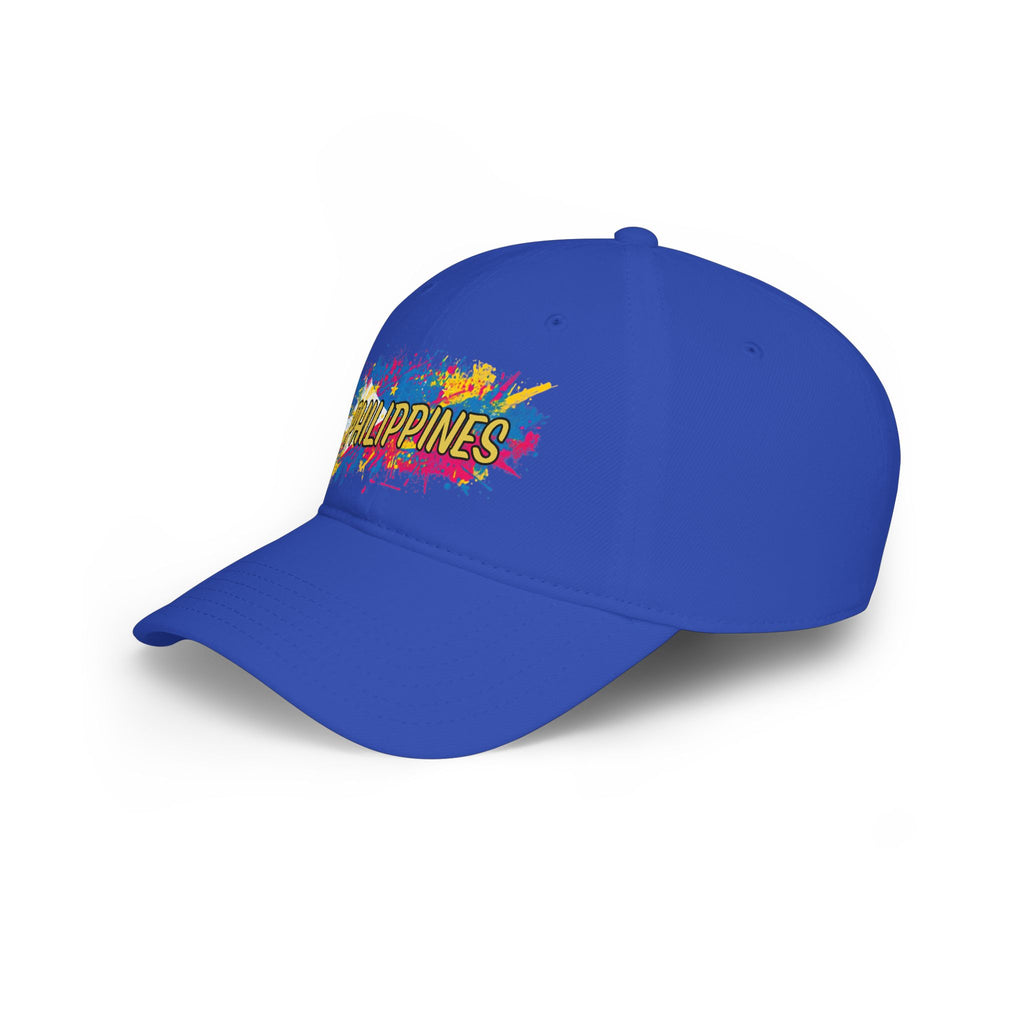 Philippines Paint Splash Baseball Cap — Colorful Filipino Pride Hat