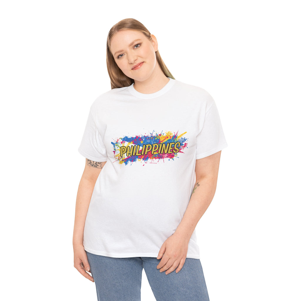 Philippines Color Splash T‑Shirt — Vibrant Filipino Pride Tee