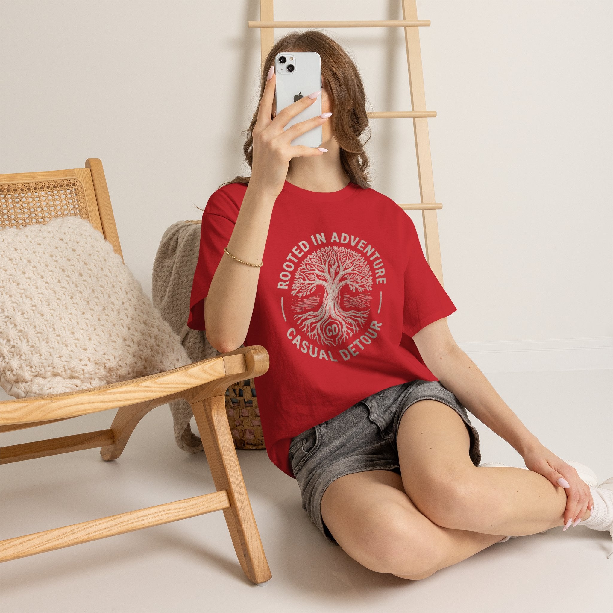 Adventure Tree T‑Shirt — "Rooted in Adventure, Casual Detour" Outdoor Graphic Tee