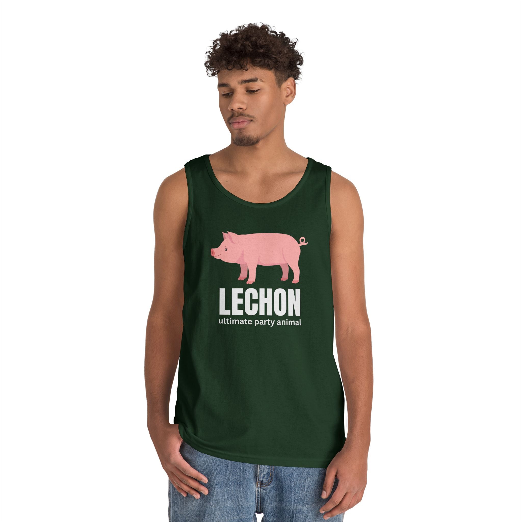 Lechon "Ultimate Party Animal" Tank Top — Funny Filipino Pig Roast Tee