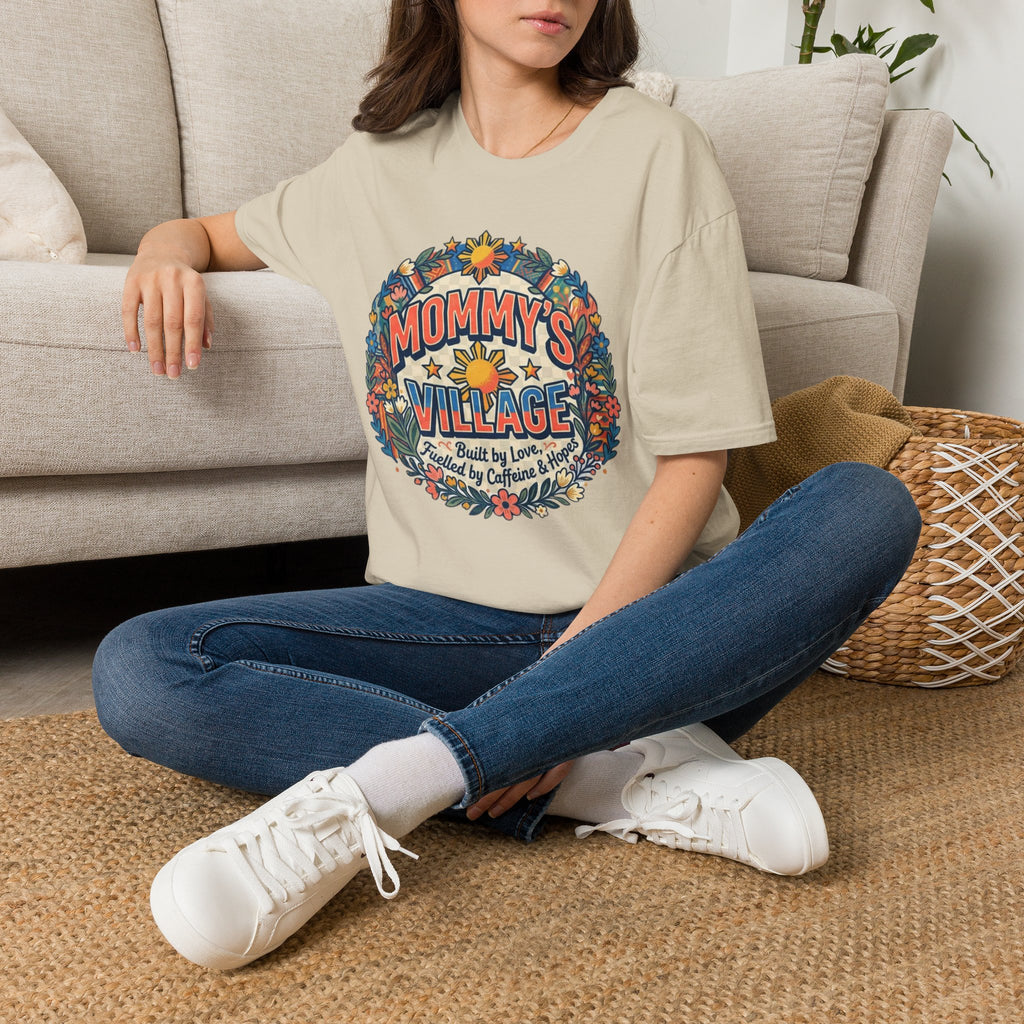 Mommy's Village T-Shirt — Philippines Sun Floral Mommy's Village Tee