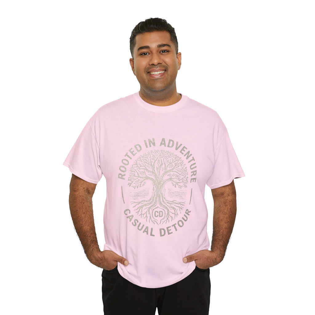 Adventure Tree T‑Shirt — "Rooted in Adventure, Casual Detour" Outdoor Graphic Tee