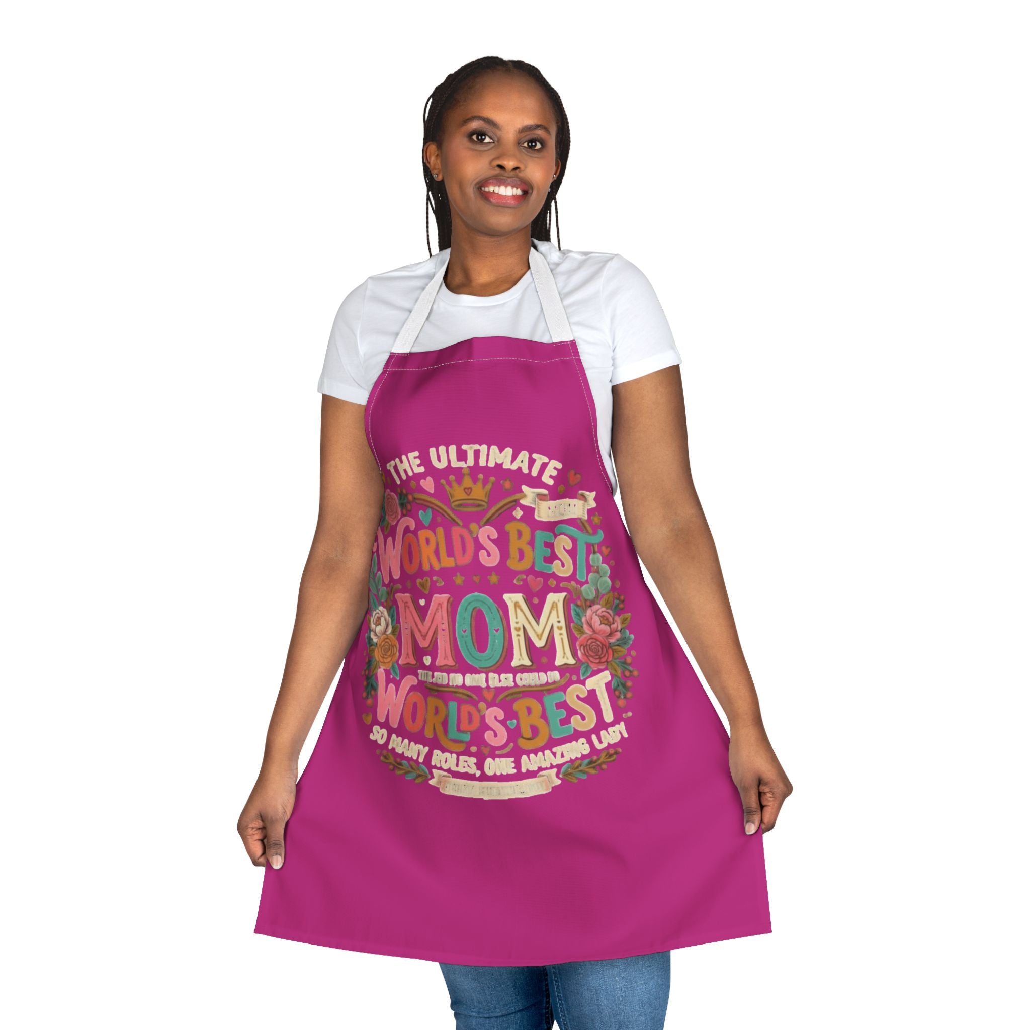 World's Best Mom Floral Apron — Ultimate Mother's Day Gift