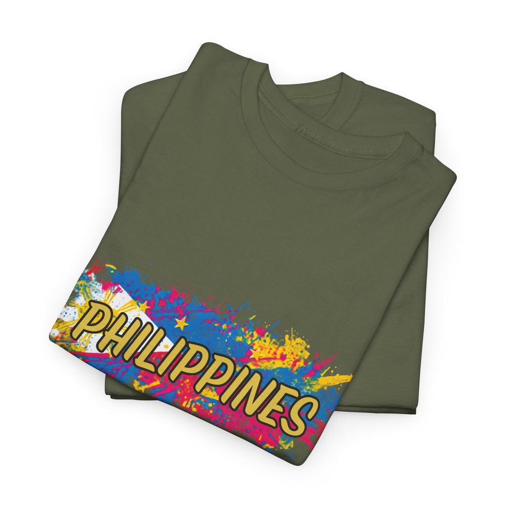 Philippines Color Splash T‑Shirt — Vibrant Filipino Pride Tee