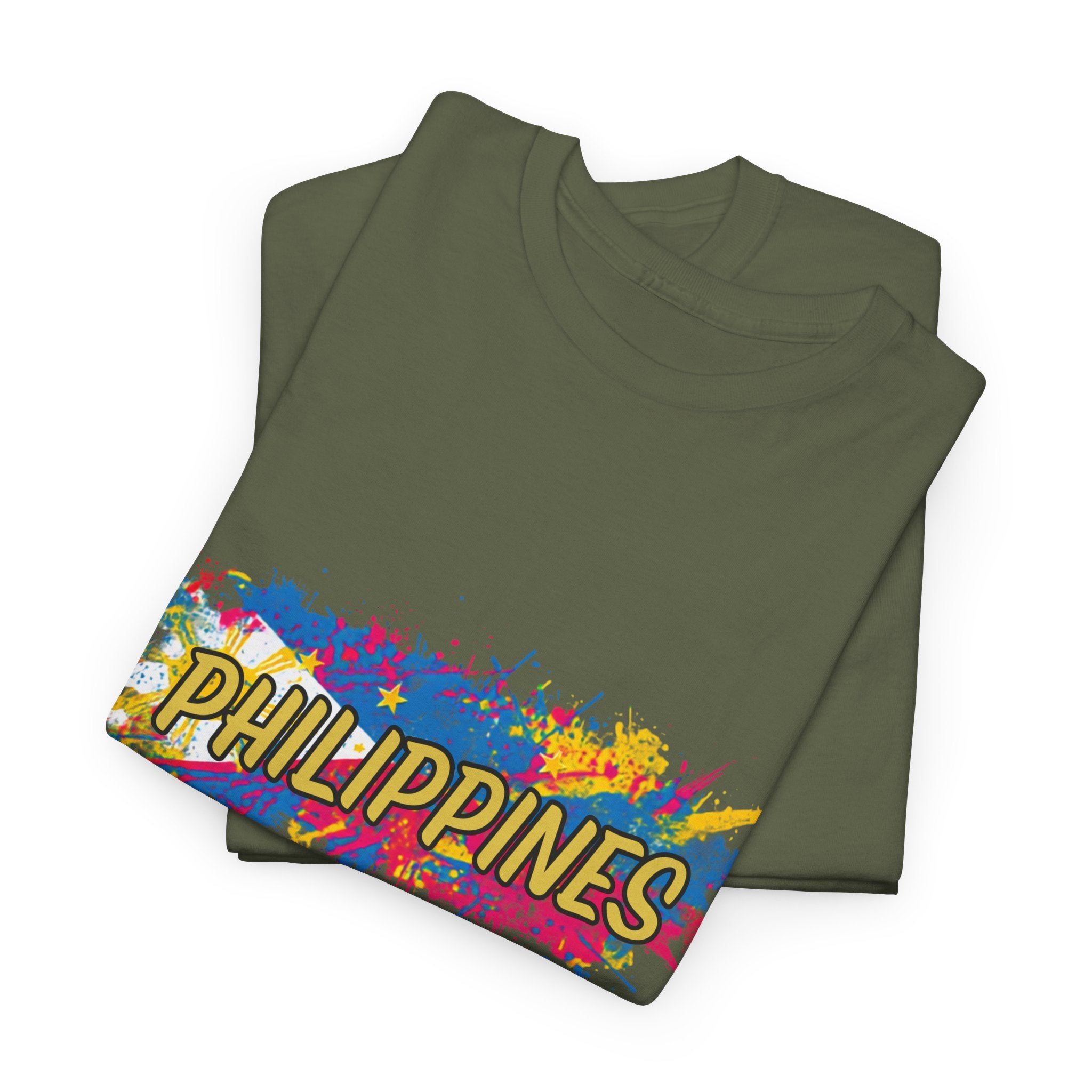 Philippines Color Splash T‑Shirt — Vibrant Filipino Pride Tee