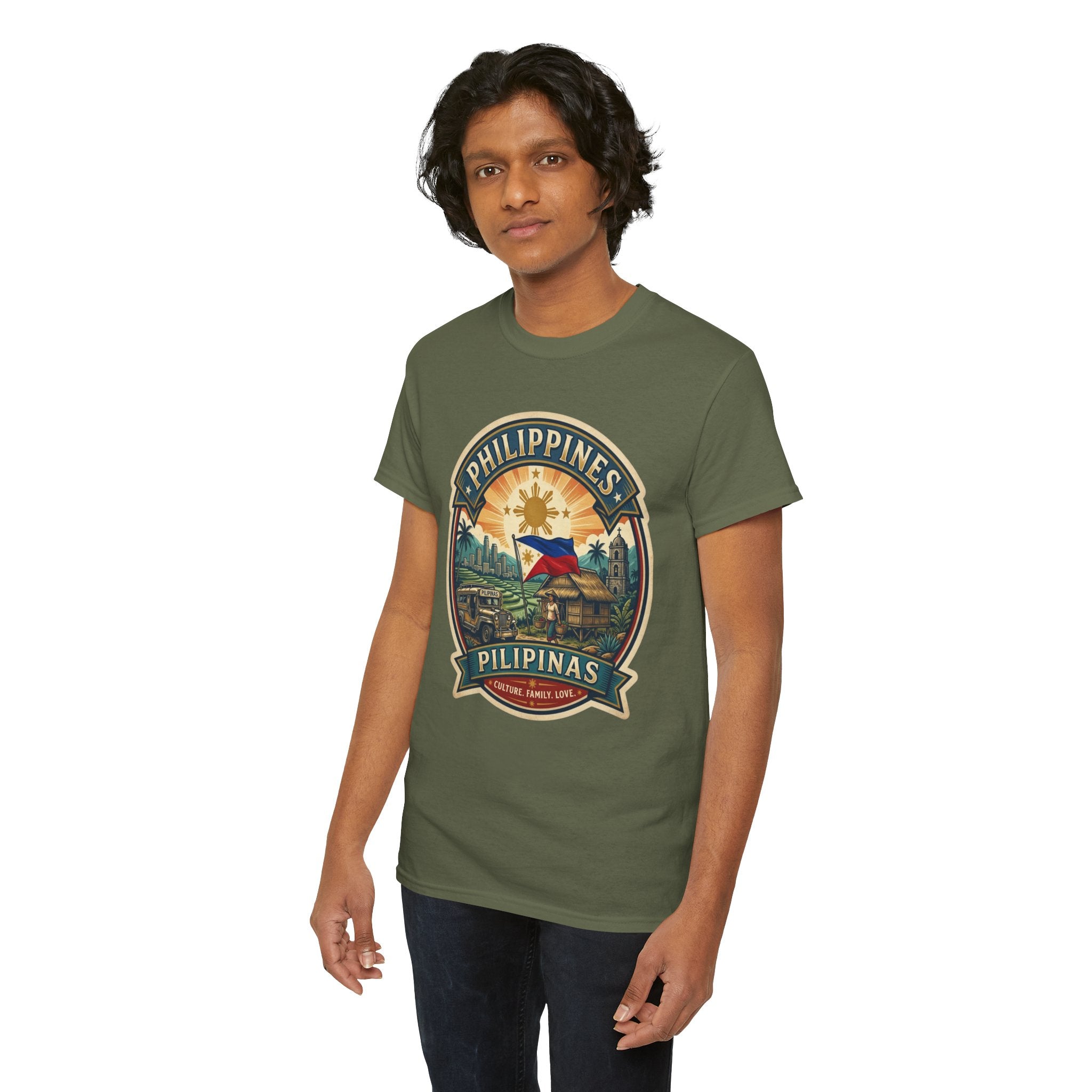Philippines Vintage Badge T-Shirt – Filipino Pride Travel Tee