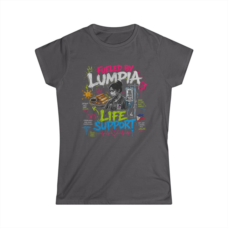 Lumpia Life Support Tee — Filipino Food Lover Graphic Shirt