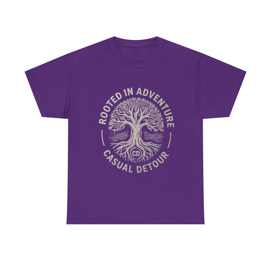 Adventure Tree T‑Shirt — "Rooted in Adventure, Casual Detour" Outdoor Graphic Tee