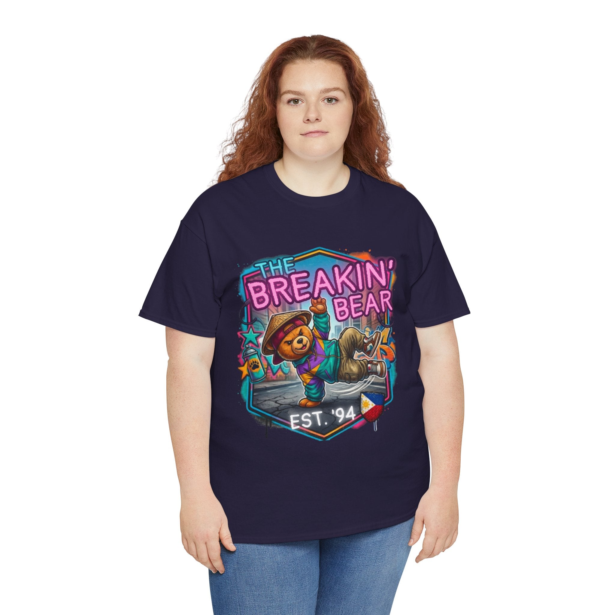 Breakin' Bear Graphic Tee — 'The Breakin' Bear' Est. '94 Retro Streetwear Filipino