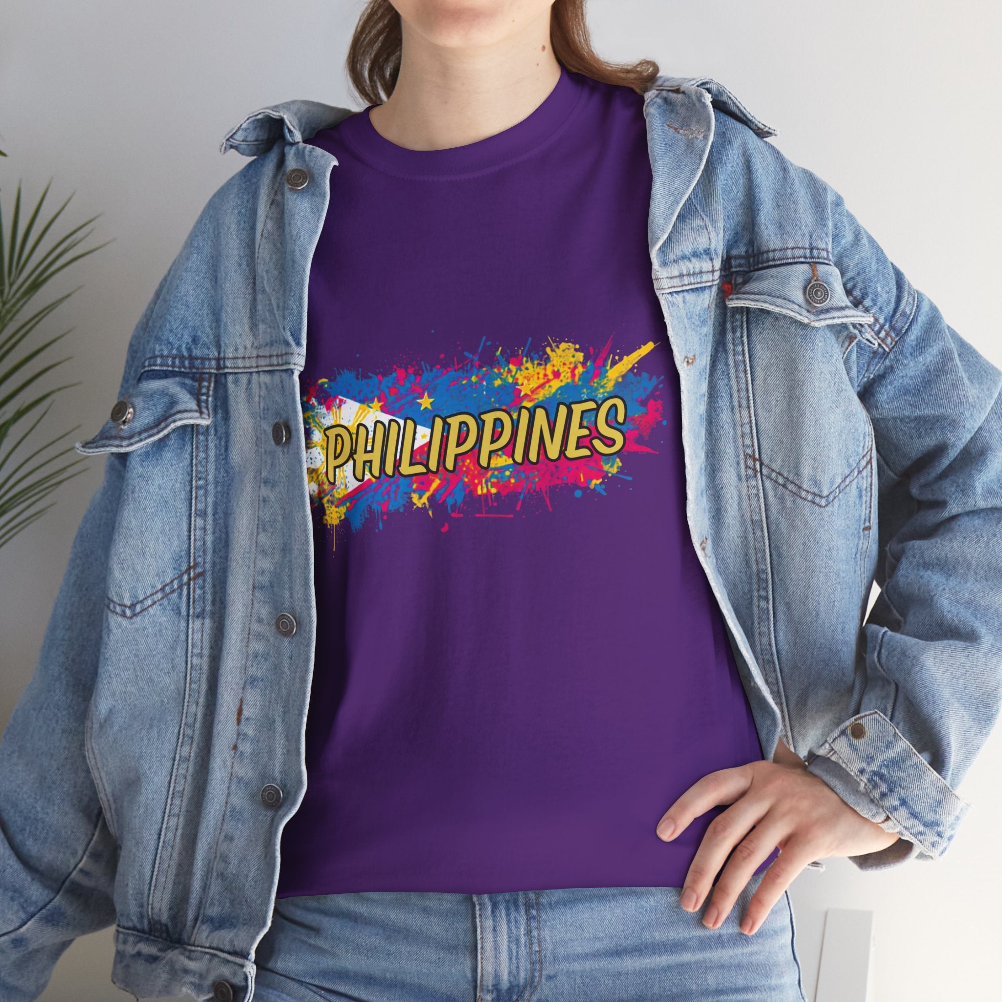 Philippines Color Splash T‑Shirt — Vibrant Filipino Pride Tee