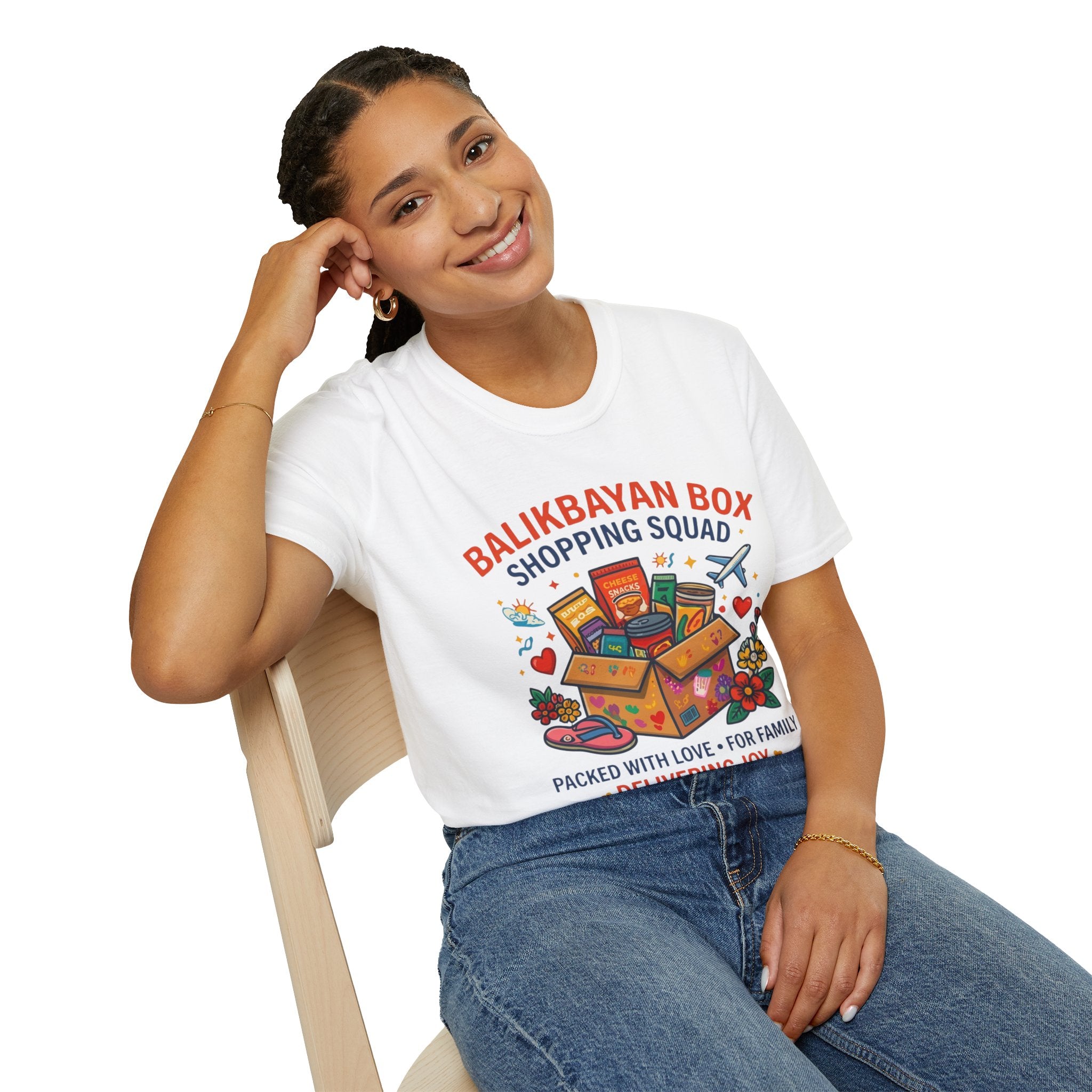 Balikbayan Box T-Shirt — "Balikbayan Box Shopping Squad" Filipino Care Package Tee