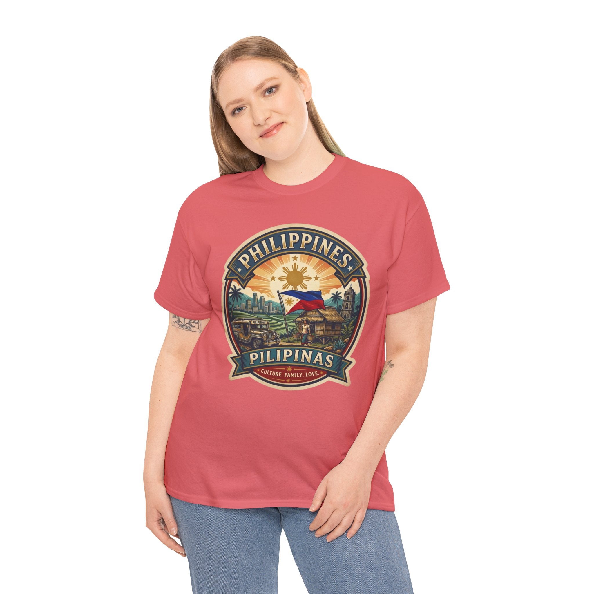 Philippines Vintage Badge T-Shirt – Filipino Pride Travel Tee