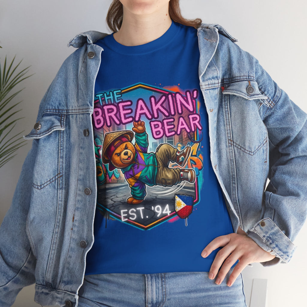 Breakin' Bear Graphic Tee — 'The Breakin' Bear' Est. '94 Retro Streetwear Filipino