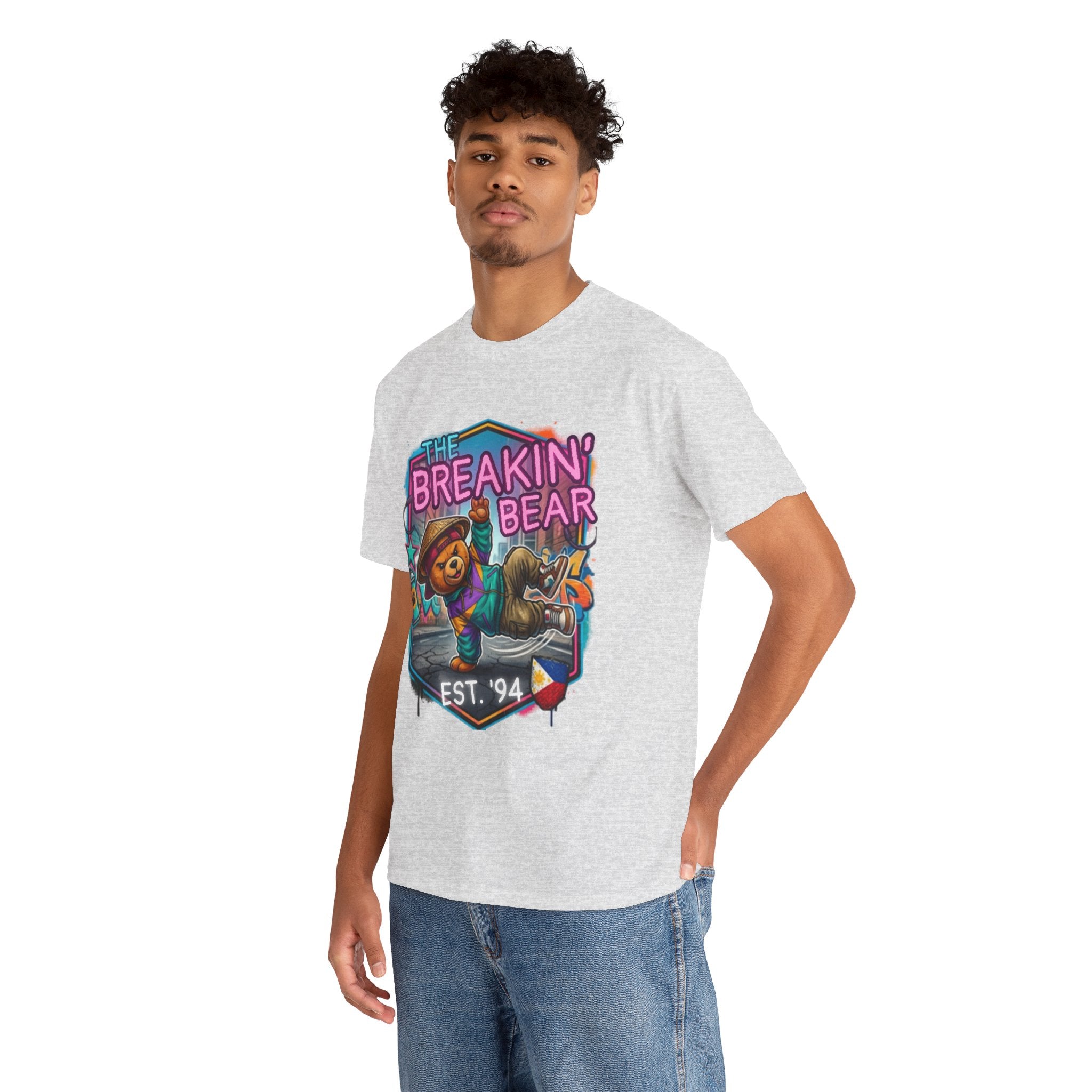 Breakin' Bear Graphic Tee — 'The Breakin' Bear' Est. '94 Retro Streetwear Filipino