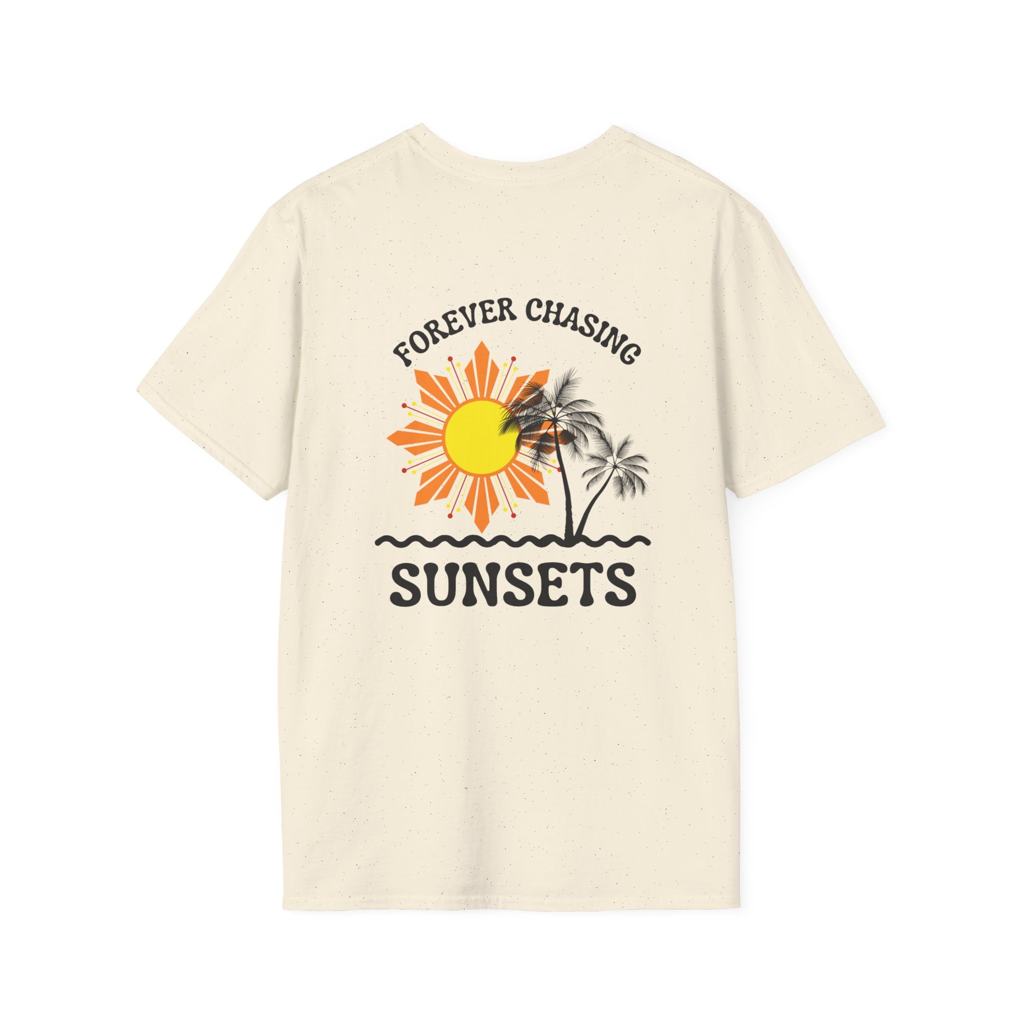 Philippines Sunset Graphic T-Shirt — "Forever Chasing Sunsets" Tropical Palm Tee