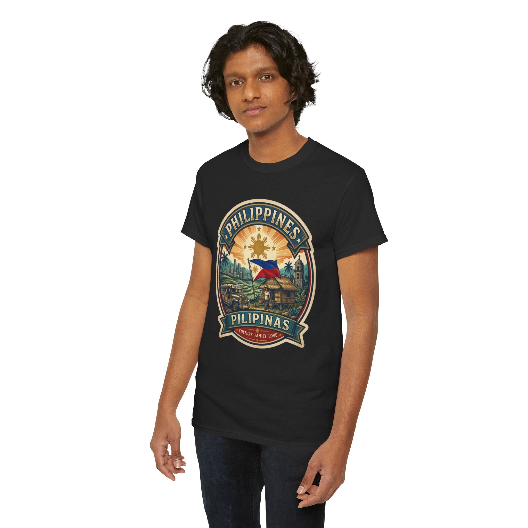 Philippines Vintage Badge T-Shirt – Filipino Pride Travel Tee