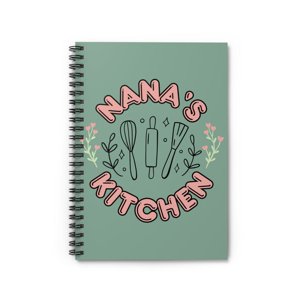 Nana's Kitchen Spiral Notebook — Recipe Journal & Meal Planner